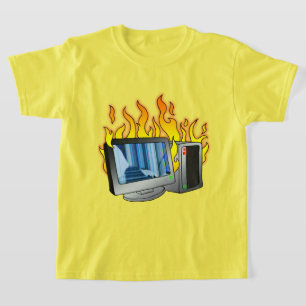 Computer Fire Kids' Basic T-Shirt