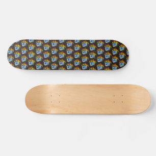 Computer Fire Skateboard deck