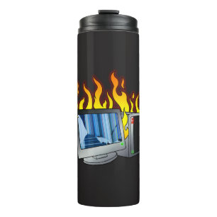 Computer Fire Thermal Tumbler
