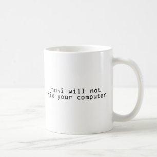 Computer Fixer Techie Geek Coffee Mug