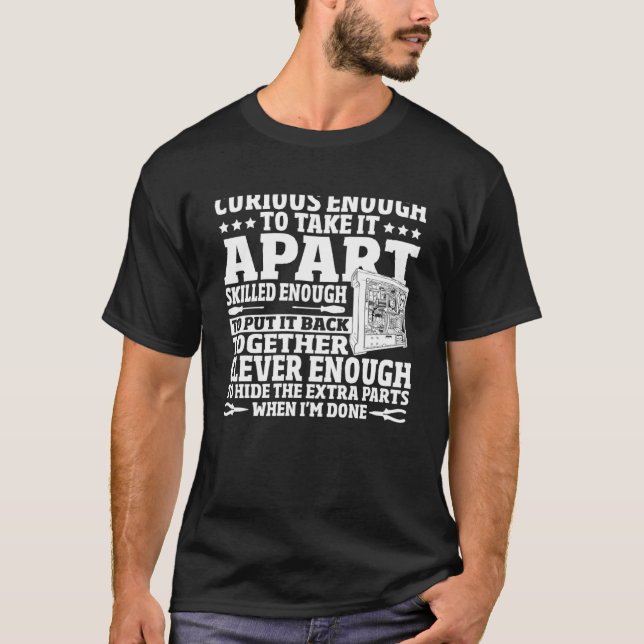 Computer Fixing Information Technology  Computer R T-Shirt (Front)