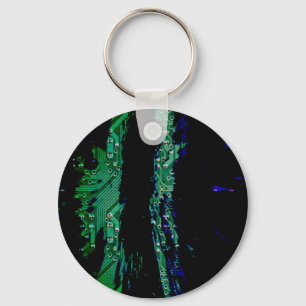Computer Flare Key Ring