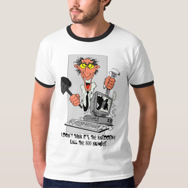 Computer Frustration T-Shirt (Front)