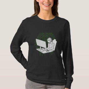 Computer Gamer  Men Women Kids Wasd Keyboard Pc Ga T-Shirt