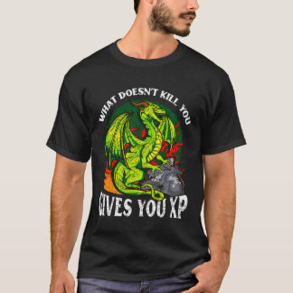 Computer Gaming Dragon Gamer Xp Quote Rpg Player G T-Shirt