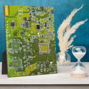 Computer Geek Circuit Board - gold Plaque