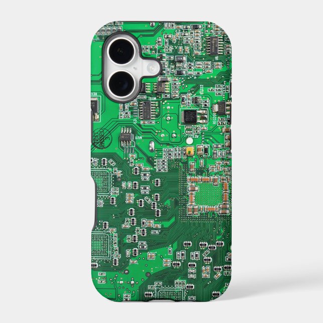 Computer Geek Circuit Board - green (Back)