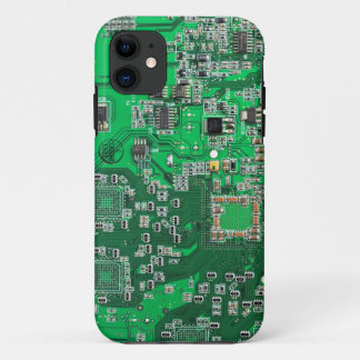 Computer Geek Circuit Board - green Case-Mate iPhone Case