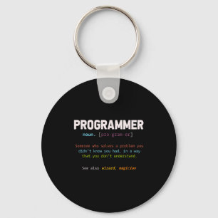 Computer Geek Nerd Gift Funny Programmer Key Ring