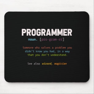 Computer Geek Nerd Gift Funny Programmer Mouse Pad