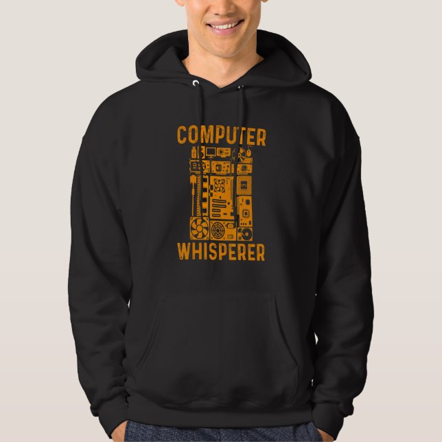 Computer Geek Tech Nerd Men Women Cool Support _6 Hoodie (Front)
