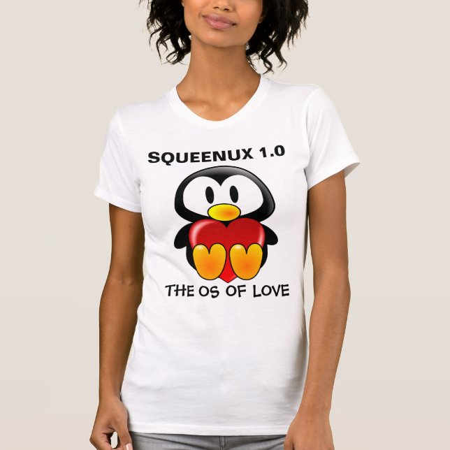 Computer Geek Valentine: Operating System for Love T-Shirt (Front)