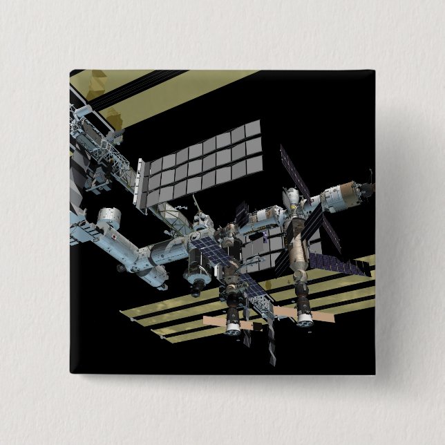 Computer generated view 15 cm square badge (Front)