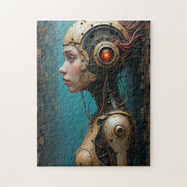 Computer Girl Mechanical Body Jigsaw Puzzle (Vertical)