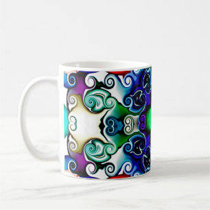 Computer graphics. Illustration of an abstract flo Coffee Mug