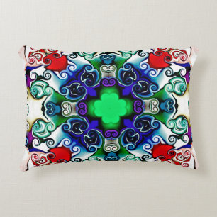 Computer graphics. Illustration of an abstract flo Decorative Cushion