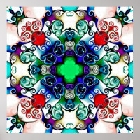 Computer graphics. Illustration of an abstract flo