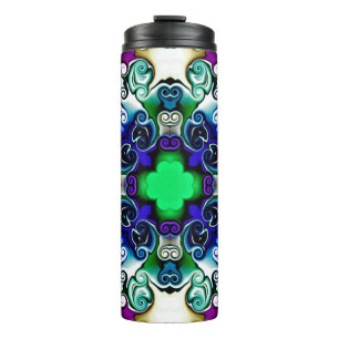 Computer graphics. Illustration of an abstract flo Thermal Tumbler