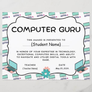 Computer Guru Student Recognition Award