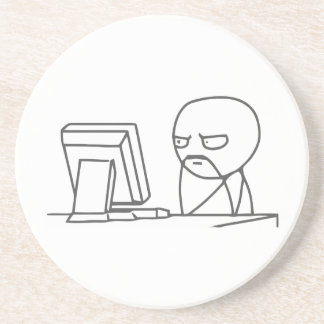 Computer Guy Meme - Premium Sandstone Coaster