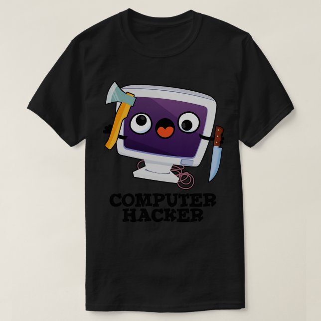 Computer Hacker Funny Technical Pun 1 T-Shirt (Design Front)