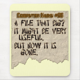 Computer Haiku #86 Mouse Pad