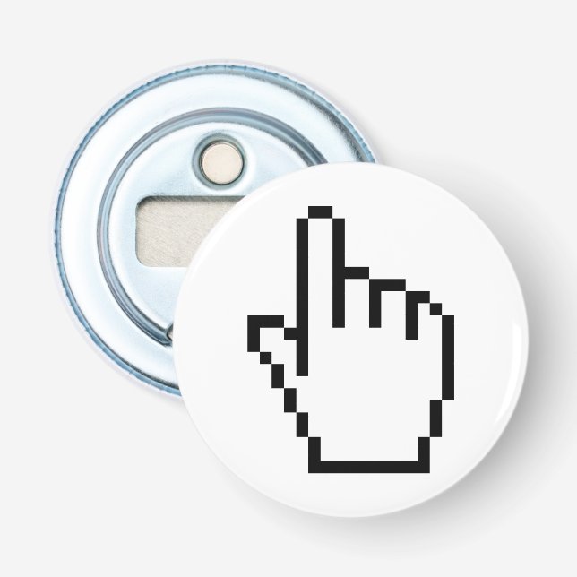 COMPUTER HAND POINTER / MOUSE CURSOR BOTTLE OPENER (Front)