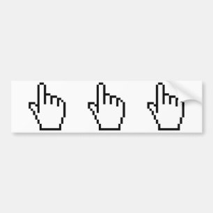 COMPUTER HAND POINTER / MOUSE CURSOR BUMPER STICKER