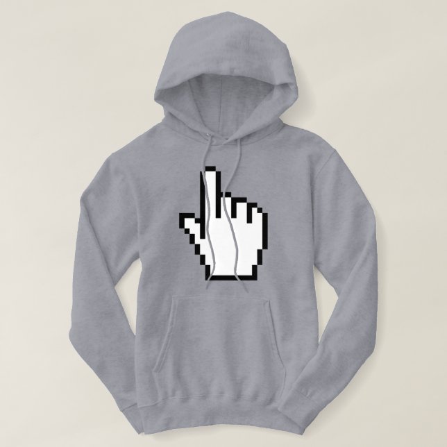 COMPUTER HAND POINTER / MOUSE CURSOR HOODIE (Design Front)