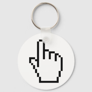 COMPUTER HAND POINTER / MOUSE CURSOR KEY RING