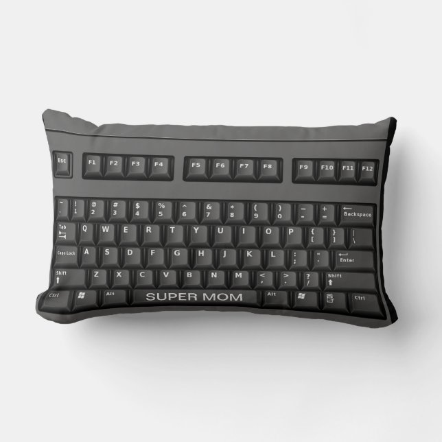 Computer Keyboard Lumbar Pillow (Front)