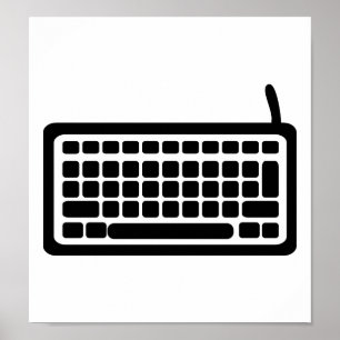 Computer keyboard poster