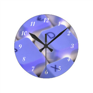 Computer Keyboard Round Clock