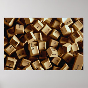 Computer keys poster