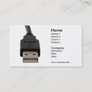 Computer lead business card