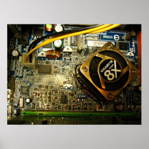 Computer mainboard poster