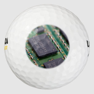 Computer Memory Chips Golf Balls