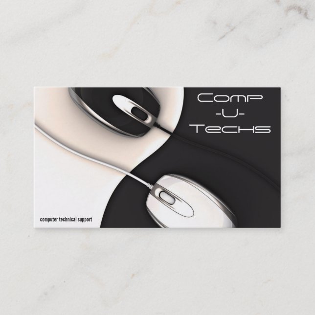 computer mice business card (Front)