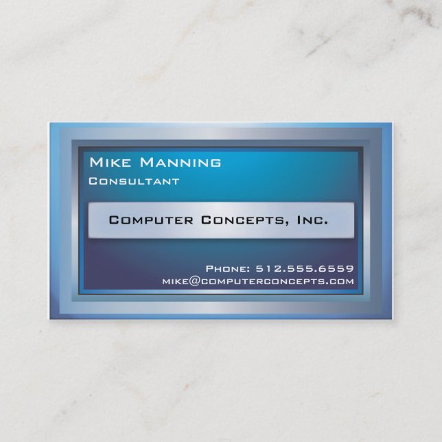 Computer Monitor Business Card (Front)