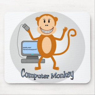 Computer Monkey mousepad
