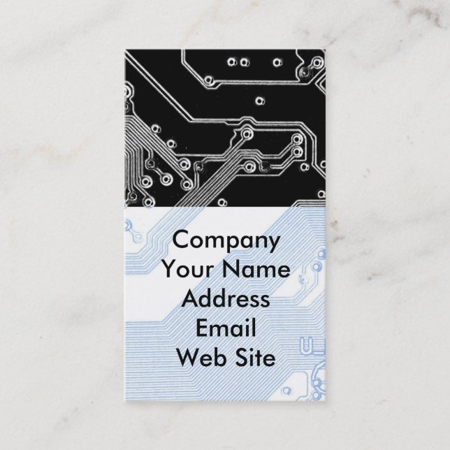 Computer Motherboard Detail Business Card (Front)
