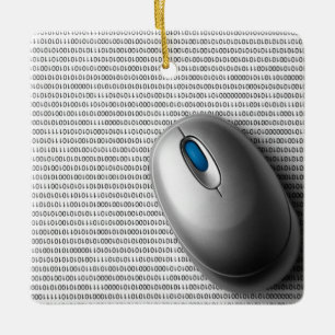 Computer mouse ceramic tree decoration