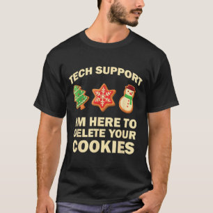 Computer Nerd Funny Christmas Designs Men's Black  T-Shirt