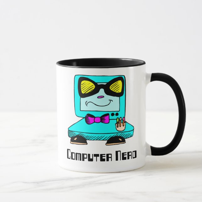 Computer Nerd Geek Mug (Right)