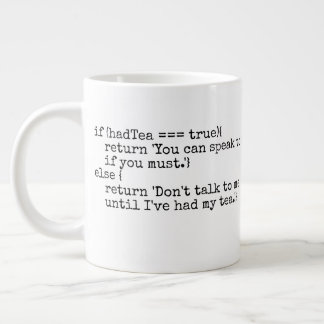 Computer nerd IT tech geek humour tea Large Coffee Mug