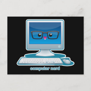 Computer Nerd Postcard