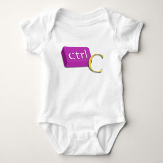 Computer Nerd Twin Baby 1 of 2 (ctrl C) Onsies Bodysuit