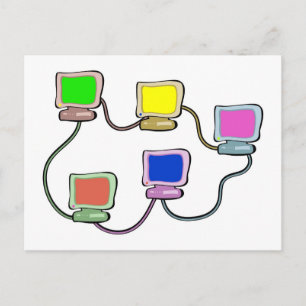 Computer Network Postcard