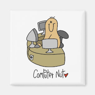 Computer Nut T-shirts and Gifts Magnet