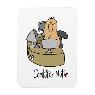 Computer Nut T-shirts and Gifts Magnet